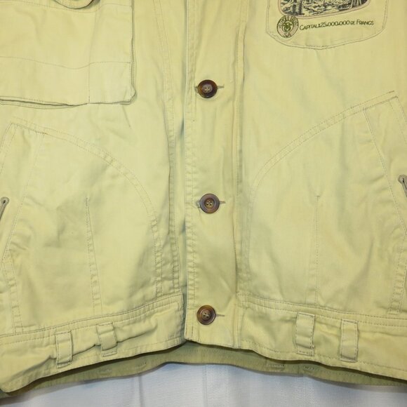 Daniel Hechter Petrole Trust Cotton Jacket Tan Long Sleeve Paris Chic Men's VTG - Picture 3 of 16
